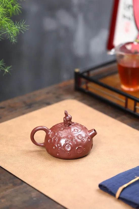 Zisha Teapots: Strolling on the Moon | original old purple clay 1