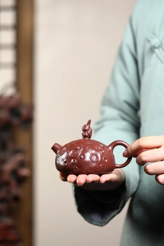 Zisha Teapots: Strolling on the Moon | original old purple clay 5