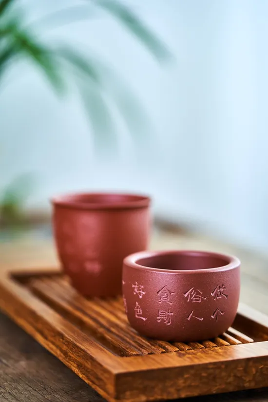 Premium Yixing Zisha Teacup - Exclusive Handcrafted Clay Masterpiece 5