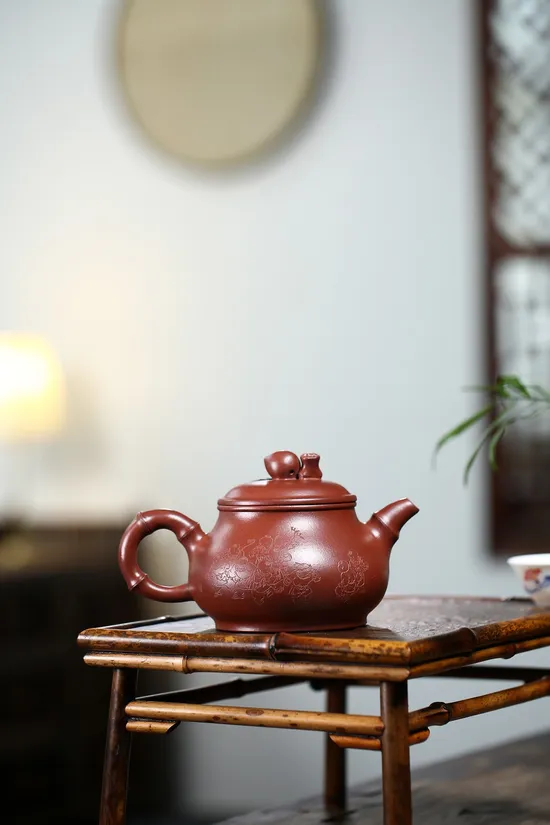 Premium Yixing Clay Teapot | Artisan Zhu Weiping | 450cc Pan Tao 1