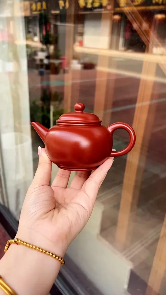 Yixing Clay Teapot | Handcrafted Crimson Red Clay | Wang Xiaoping 4