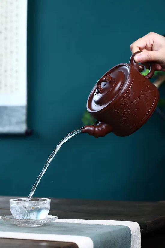 Yixing Zisha Art Teapot | Collector's Handcrafted Purple Clay Pot 4