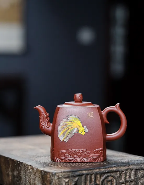 Yixing Dragon Teapot | Handcrafted Purple Clay Artistry 2