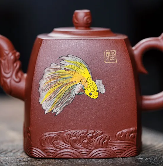 Yixing Dragon Teapot | Handcrafted Purple Clay Artistry 3