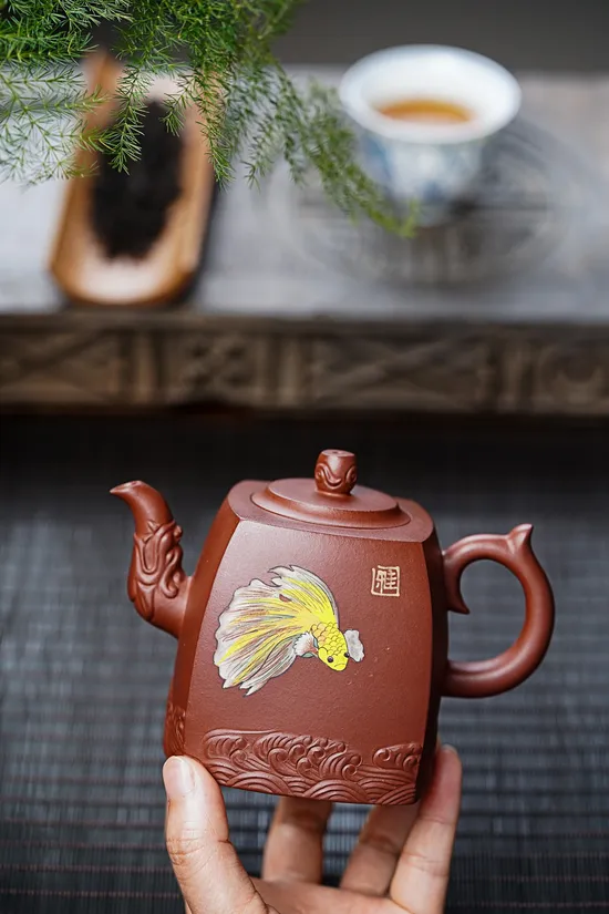 Yixing Dragon Teapot | Handcrafted Purple Clay Artistry 4