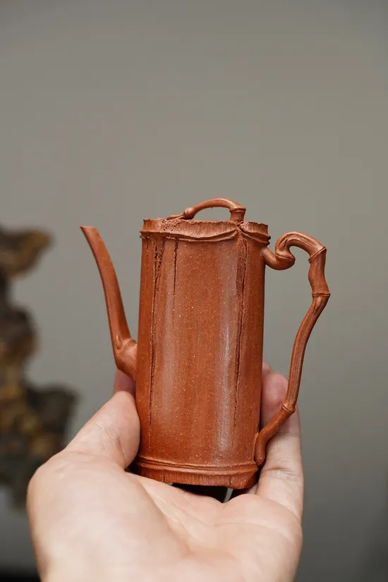 Premium Yixing Clay Teapot | Handcrafted Thin-Wall Bamboo Design 4