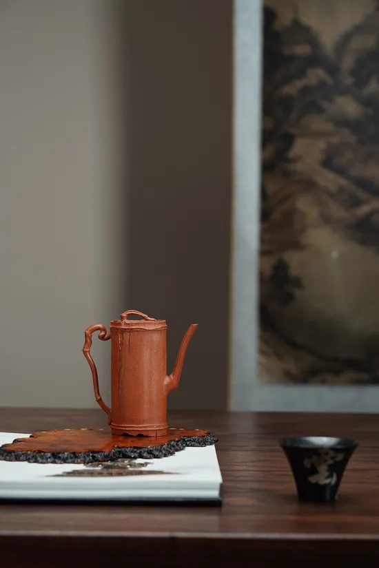 Premium Yixing Clay Teapot | Handcrafted Thin-Wall Bamboo Design 6