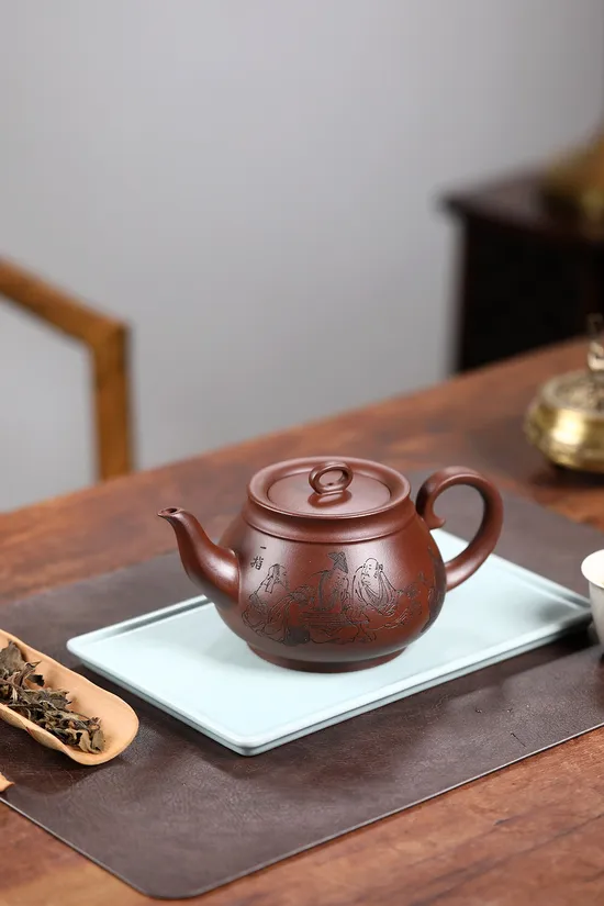 Handcrafted Yixing Zisha Teapot - Collector's Siyuan by Yong Shuying 6