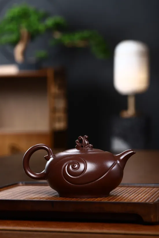 Premium Zisha Clay Teapot - Rare Stone Red Clay, Handcrafted 3