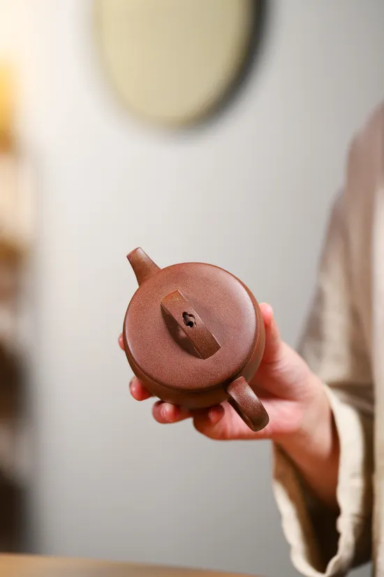 Premium Yixing Teapot with Peach Blossom Clay | Handcrafted Zisha Art 2