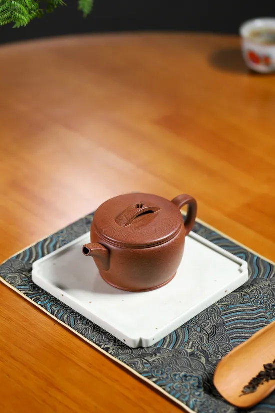 Premium Yixing Teapot with Peach Blossom Clay | Handcrafted Zisha Art 6