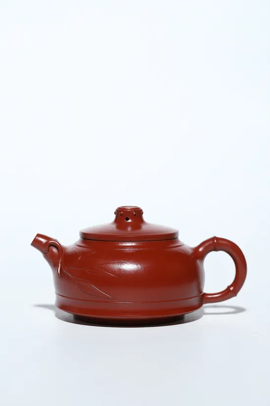 Yixing Zisha Teapot – Handcrafted Bamboo Drum Clay Pot 5