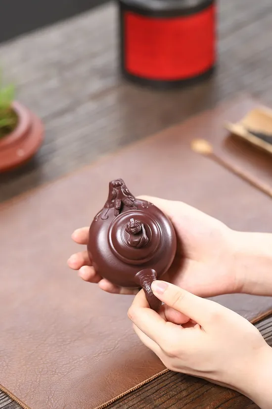 Premium Yixing Zisha Clay Teapot Handcrafted Artisan Pottery 1