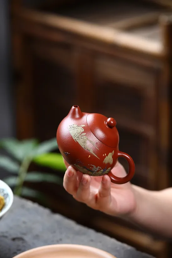 Yixing Clay Teapot | Handmade Zisha Wendan Teapot Artisan Ceramics 7