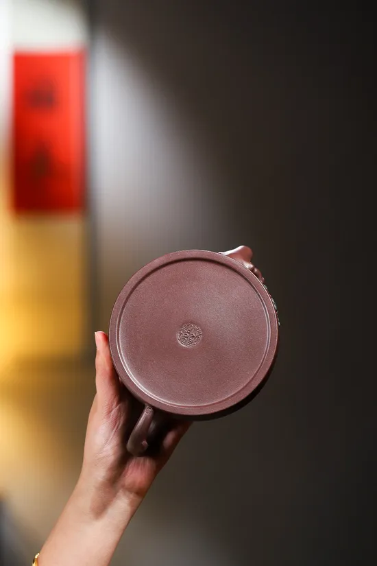 Yixing Clay Teapot | Handcrafted Zisha Artisan Teapot 400cc 4