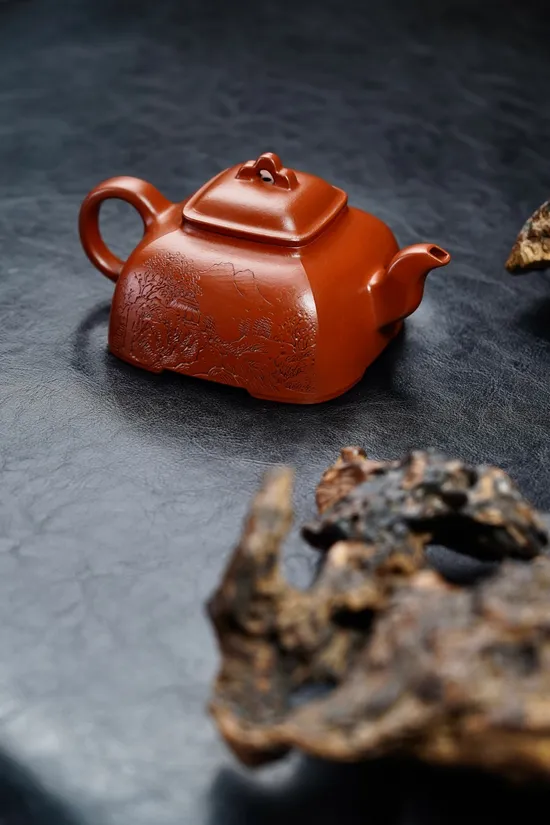Zisha Teapots: Shen Jie | 320cc | Zhaozhuang vermilion clay 4