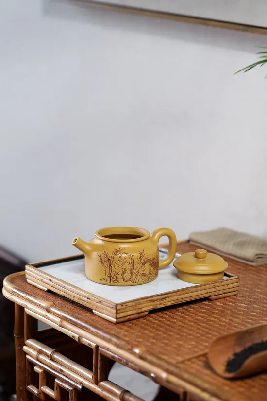 Zisha Teapots: imperial gold duan clay | Yang Junbao 8