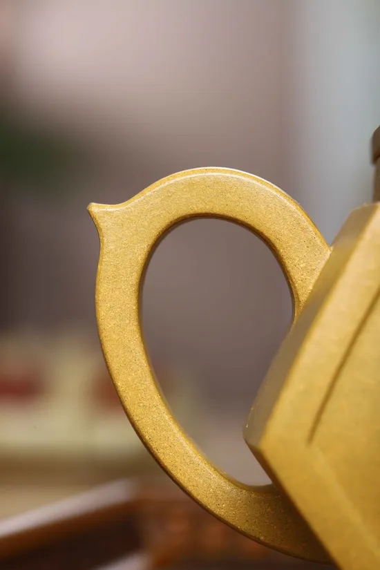 Yixing Clay Teapot | Handcrafted Golden Clay Teapot | Collectible Artistry 2