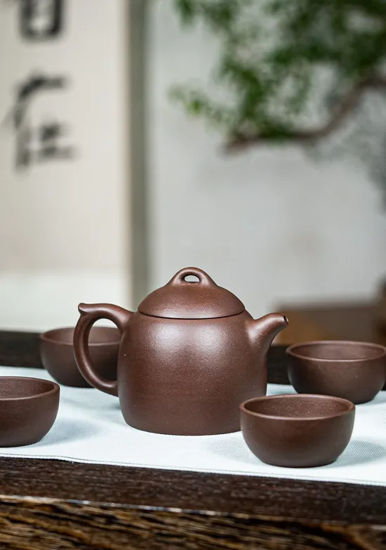 Yixing Clay Teapot | Handcrafted Zisha Qin Quan Style Pottery 4