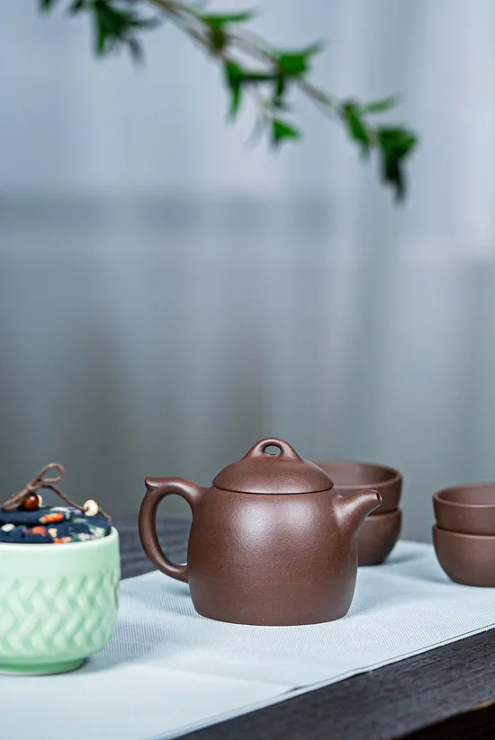 Yixing Clay Teapot | Handcrafted Zisha Qin Quan Style Pottery 5