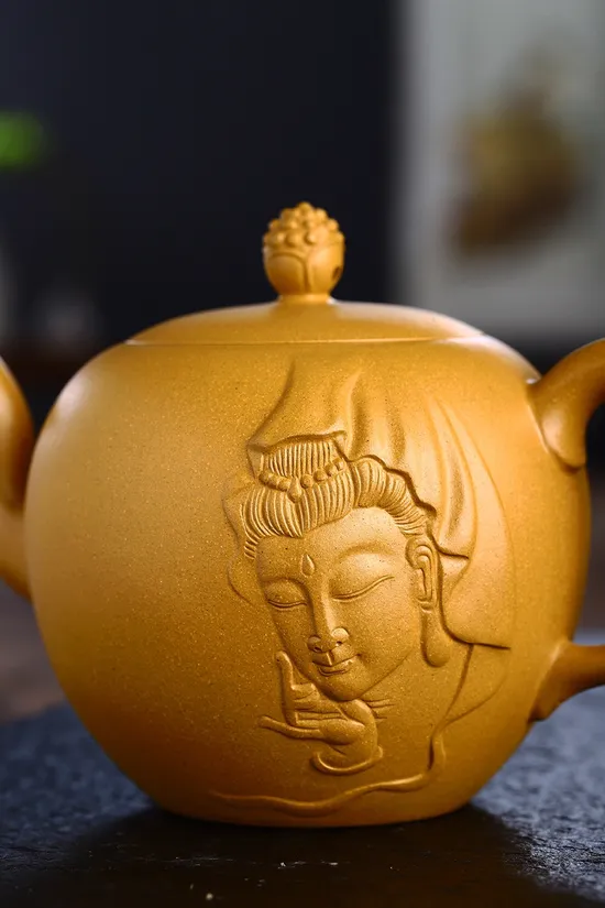 Premium Yixing Clay Teapot - Handcrafted Zen Design by Artisan Xu Liuming 5