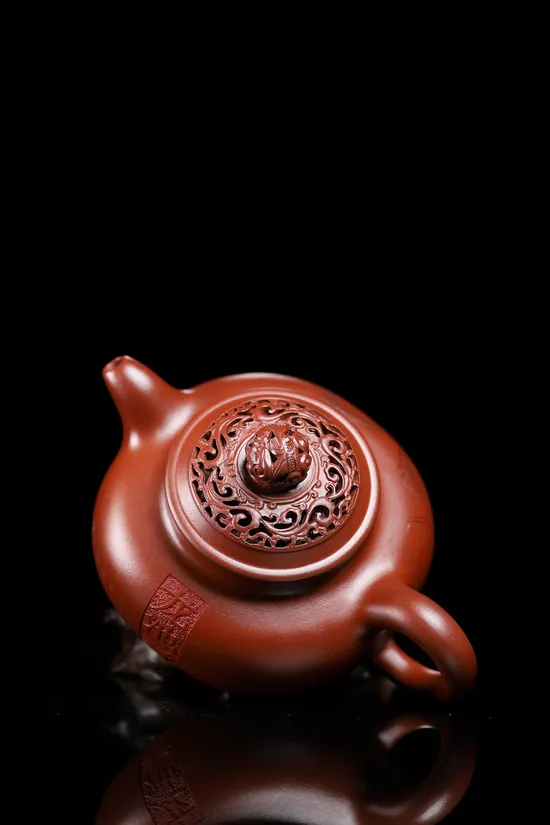 Yixing Zisha Teapot - Master Chen Yue'e Dragon Pearl Design 2