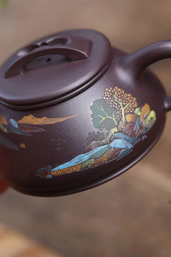Yixing Zisha Clay Teapot | Artisan Masterpiece by Shen Jiankang 2