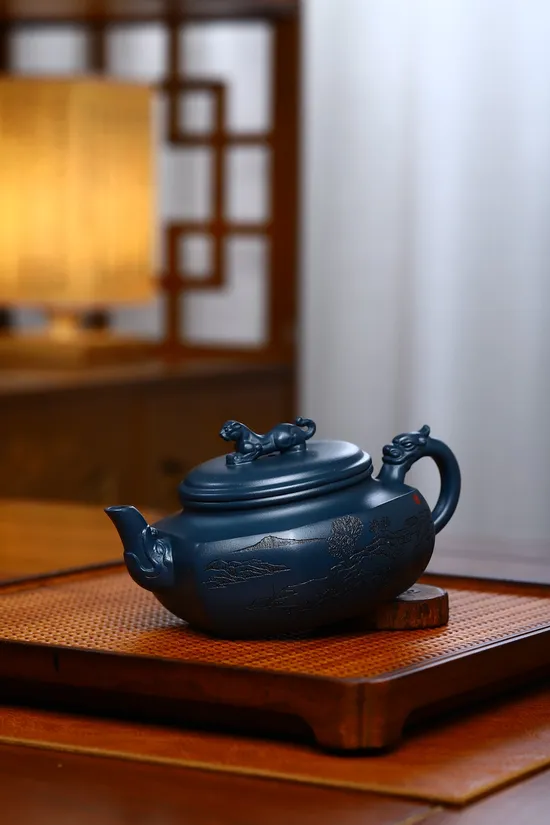 Yixing Zisha Art Teapot | Handcrafted Purple Clay Teapot | Limited $260 1