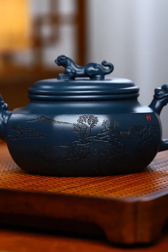 Yixing Zisha Art Teapot | Handcrafted Purple Clay Teapot | Limited $260 7