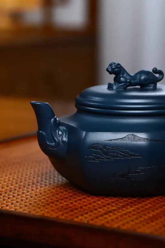 Yixing Zisha Art Teapot | Handcrafted Purple Clay Teapot | Limited $260 9