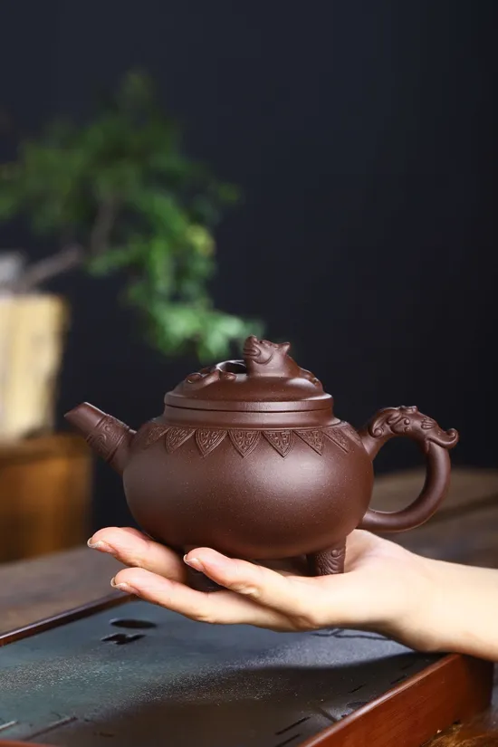 Yixing Zisha Teapot | Handcrafted Collectible Artisan Ceramic Teapot 4