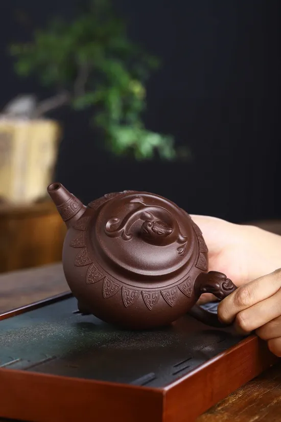 Yixing Zisha Teapot | Handcrafted Collectible Artisan Ceramic Teapot 6