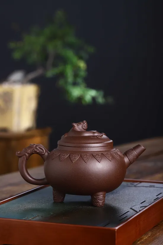 Yixing Zisha Teapot | Handcrafted Collectible Artisan Ceramic Teapot 7