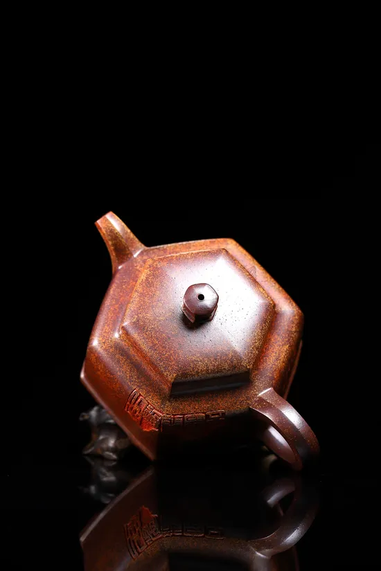 Yixing Zisha Clay Teapot - Wu Yongkuan's Hexagonal Ancient Bell 6
