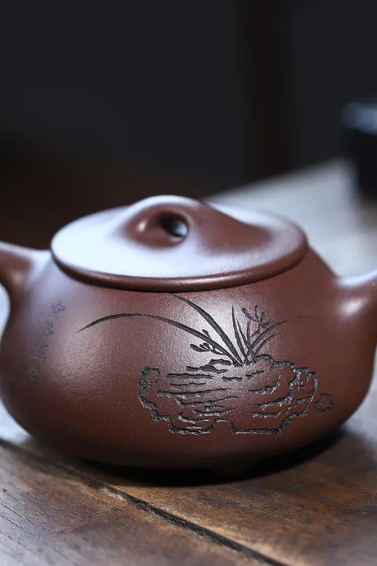 Yixing Zisha Teapot 400cc | Handcrafted Artisan Ceramic Teapot 5