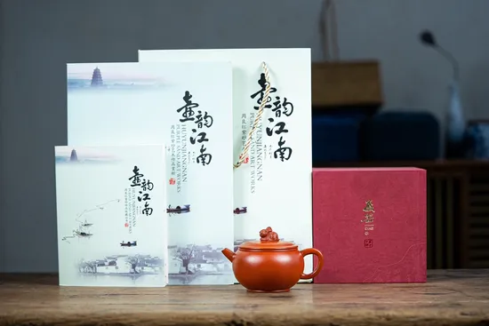 Yixing Zisha Teapot - Handcrafted Red Robe Clay Art by Master Zhou 1