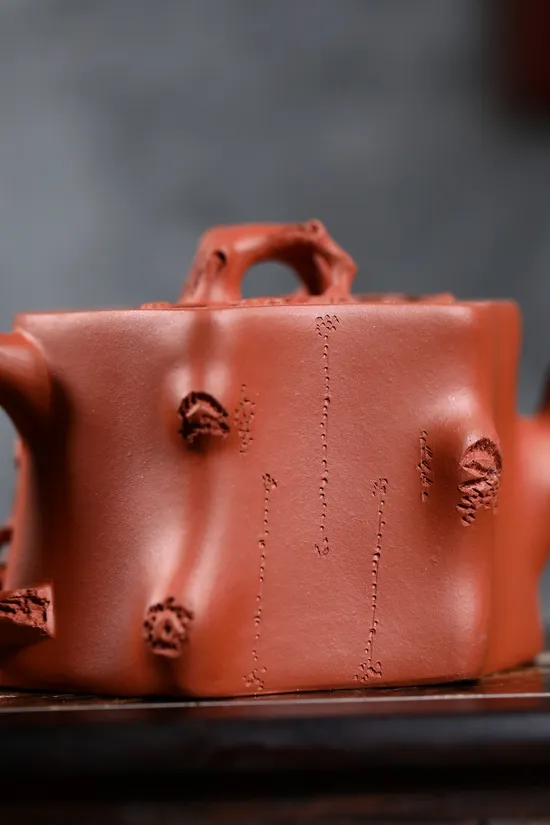 Yixing Zisha Teapot, Handcrafted Clay Art, MeiZhuang Design, 40cc 2