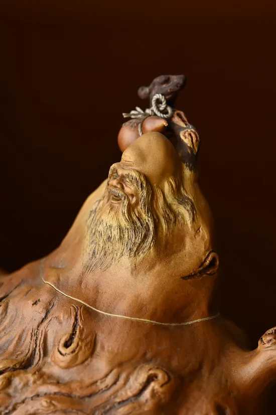 Handcrafted Yixing Clay Teapot - Longevity Symbol & Artisan Craft 2