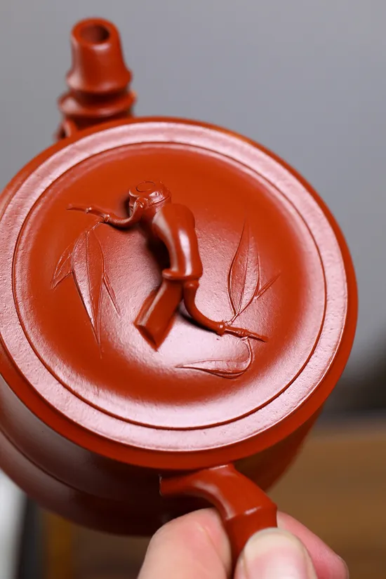 Premium Yixing Clay Teapot – Handcrafted Bamboo Design, 20cc 6