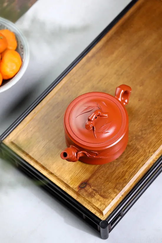 Premium Yixing Clay Teapot – Handcrafted Bamboo Design, 20cc 7