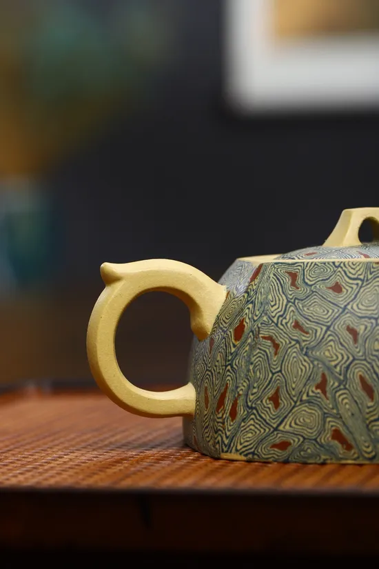 Zisha Teapots: Six-Sided Well Enclosure Set | premium original pit green clay 6