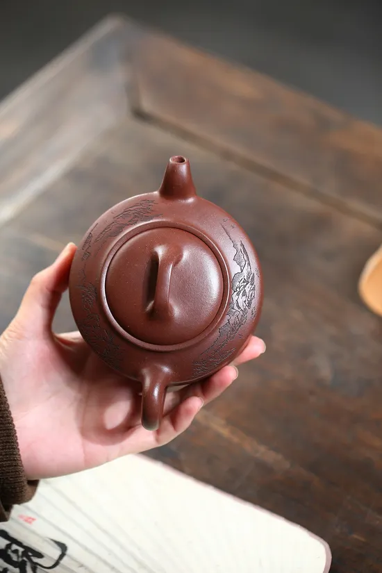 Handcrafted Yixing Clay Teapot | Artisan Bao Yuhua | Hanjun Teapot 7