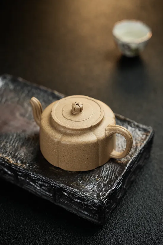 Premium Yixing Clay Teapot | Handcrafted Zisha Teapot 200cc 3