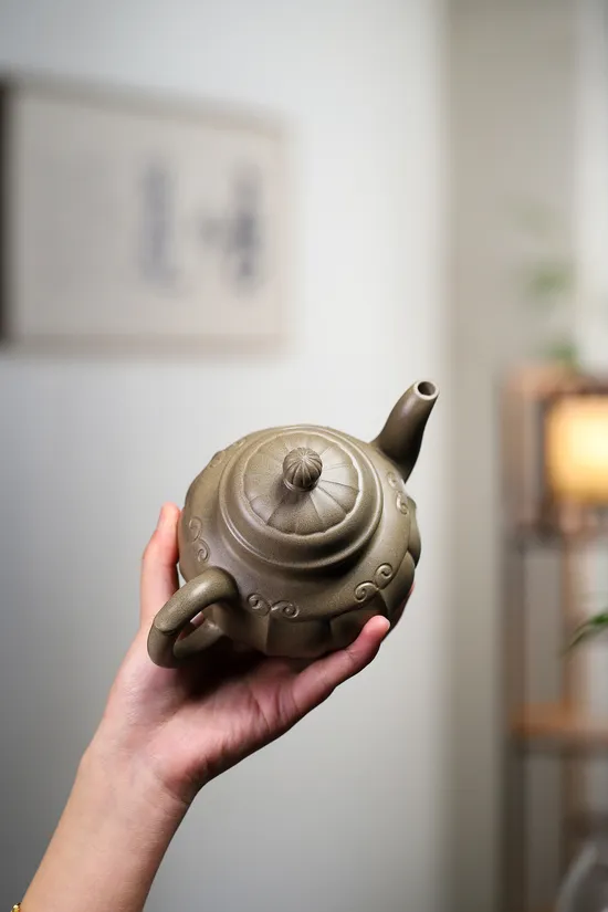 Zisha Teapots: premium crab shell green | 420cc 5