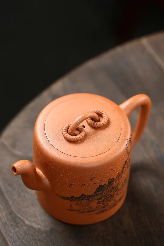 Zisha Teapots: crab yellow duan clay | 420cc 2