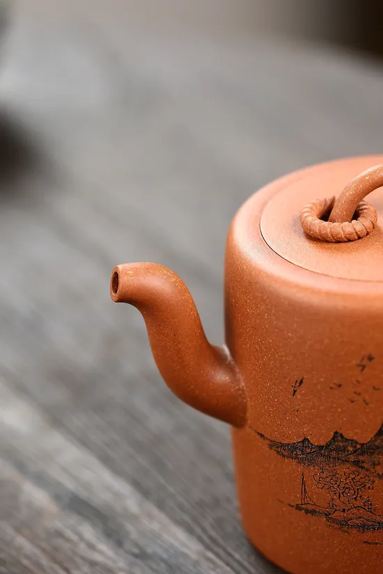 Zisha Teapots: crab yellow duan clay | 420cc 6
