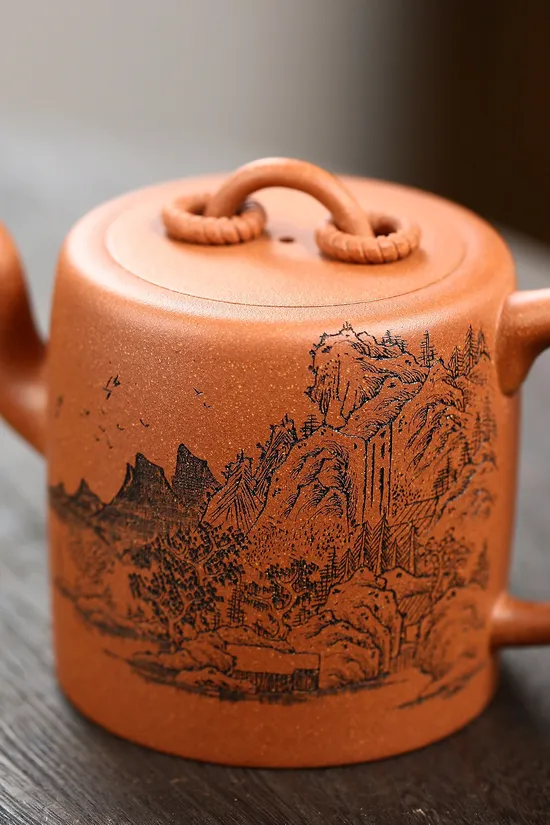 Zisha Teapots: crab yellow duan clay | 420cc 8