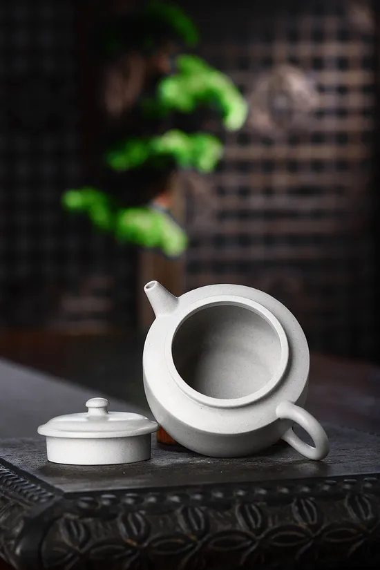 Premium Yixing Teapot | Artisan Crafted Collectible Teapots | Ivory White Clay 1