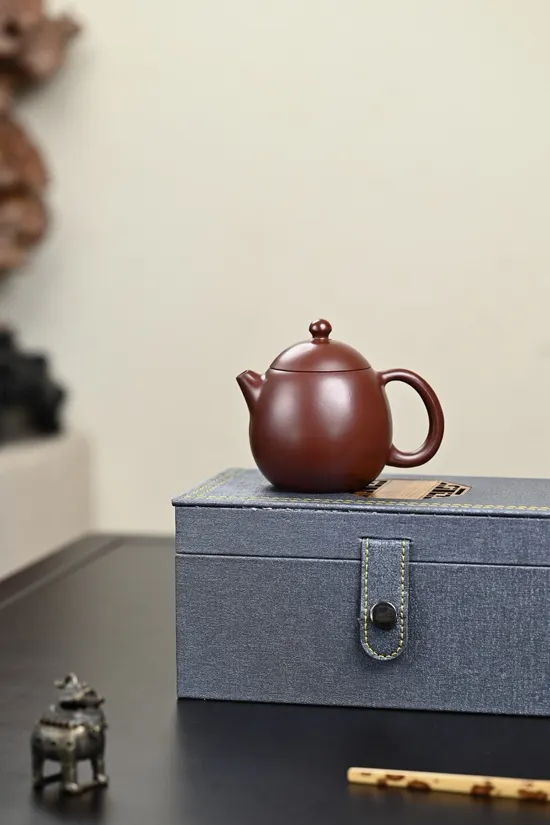 Premium Yixing Zisha Clay Teapot – Dragon Egg Design, 20cc Artisan Craft 7