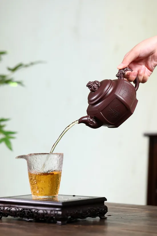 Premium Yixing Clay Teapot 540cc | Artisan Crafted Dragon Design 4